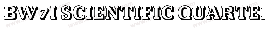 BW7i Scientific Quarter字体转换